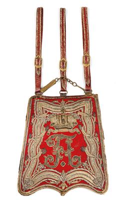 A sabretache for field officers of the Hungarian cavalry, - Rekvizity z císařského dvora