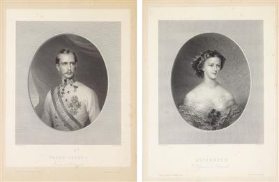 Emperor Francis Joseph I of Austria and Empress Elisabeth, - Imperial Court Memorabilia and Historical Objects