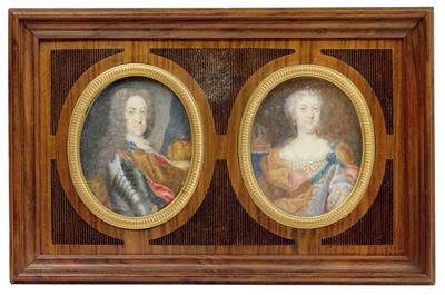 Emperor Charles VI and Empress Elisabeth Christine, - Casa Imperiale e oggetti d'epoca