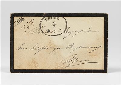 Empress Elisabeth of Austria - envelope written in her own hand, addressed to her consort Emperor Francis Joseph I, - Casa Imperiale e oggetti d'epoca