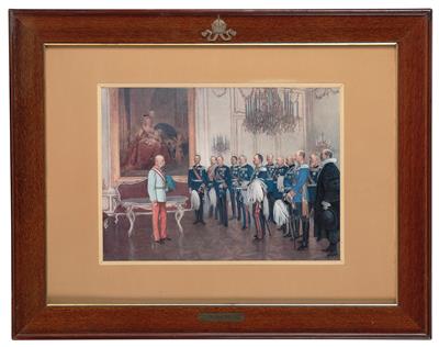 Emperor Francis Joseph I with the German Federal Princes (1908), - Casa Imperiale e oggetti d'epoca
