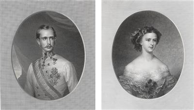 Emperor Francis Joseph I and Empress Elisabeth, - Imperial Court Memorabilia and Historical Objects