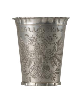 Emperor Francis Joseph I of Austria – a foot-washing beaker 1907, - Imperial Court Memorabilia and Historical Objects