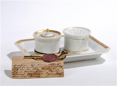 Emperor Francis Joseph I of Austria - a personal writing set, - Rekvizity z císařského dvora