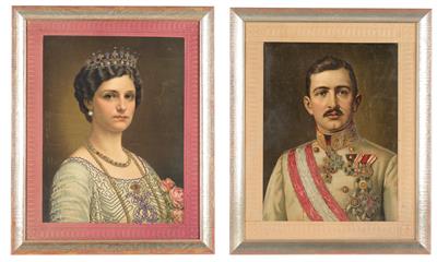 Emperor Charles I and Empress Zita, - Imperial Court Memorabilia and Historical Objects