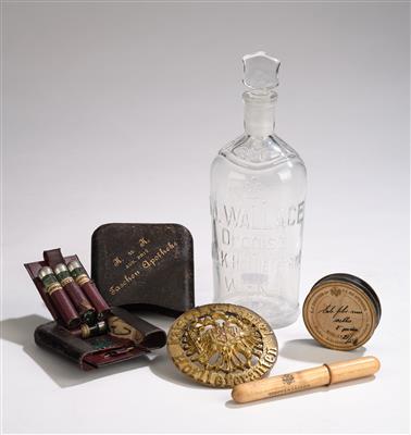 Mixed lot of objects from the Imperial & Royal Court Pharmacy, - Rekvizity z císařského dvora