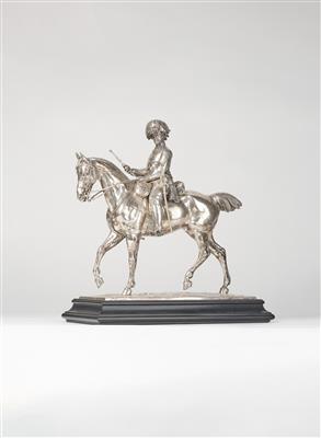 Heinrich Jauner -equestrian statuette of Field Marshal Archduke Albrecht, - Casa Imperiale e oggetti d'epoca