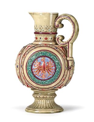 A jug with imperial Austrian double eagle and Tyrolean eagle, - Imperial Court Memorabilia and Historical Objects