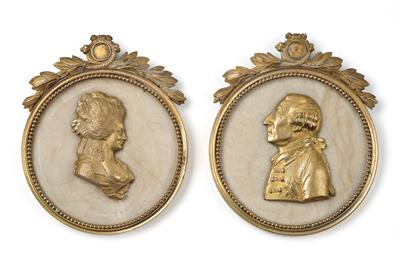 King Frederick II of Prussia and Queen Elisabeth Christine, - Imperial Court Memorabilia and Historical Objects