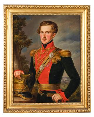 Portrait of a senior officer of the Imperial and Royal Uhlan Regiment No. 1, - Rekvizity z císařského dvora