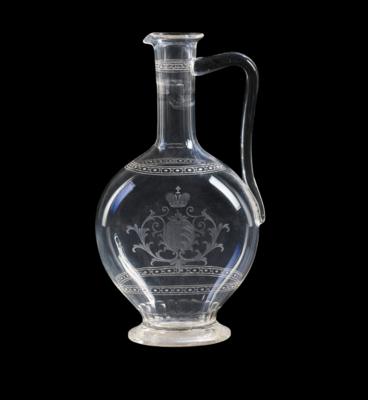 Princely and Comital House of Kinsky - a carafe from a table service, - Imperial Court Memorabilia & Historical Objects