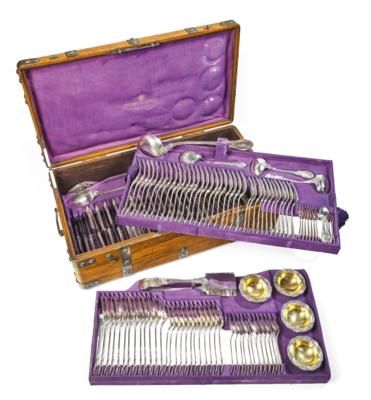 Court Councillor and Chambermaid (nanny) Leopoldine Nischer - a cutlery set for 12 persons, - Imperial Court Memorabilia & Historical Objects