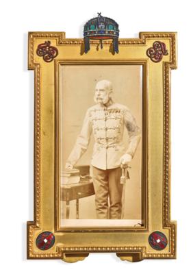 Emperor Francis Joseph I - presentation portrait as King of Hungary, - Imperial Court Memorabilia & Historical Objects