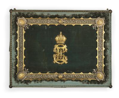 Empress Elisabeth of Austria - an ornamental box with inset photos, - Casa Imperiale e oggetti d'epoca
