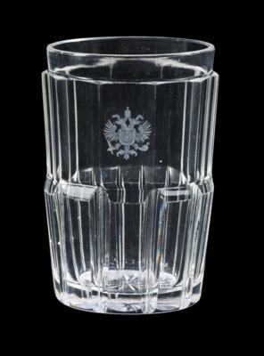 Imperial Austrian Court - a beer glass from the “Prismenschliffservice”, - Imperial Court Memorabilia & Historical Objects