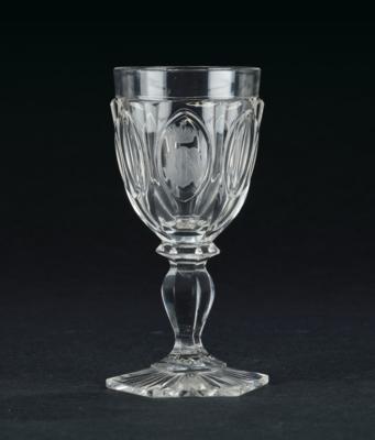 Archduke Francis Charles - a bordeaux glass from the Francis Charles Service, - Rekvizity z císařského dvora