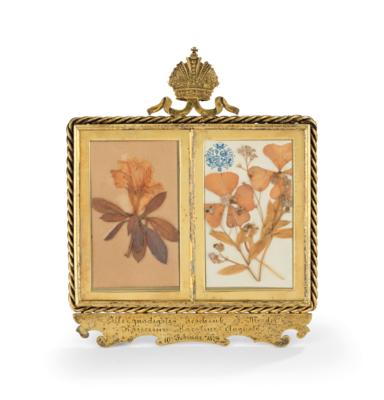 Empress Caroline Auguste - dried flowers in gift frame, - Casa Imperiale e oggetti d'epoca