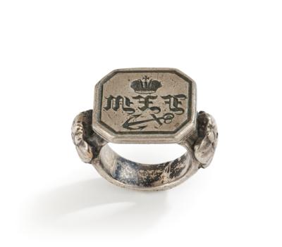 Signet ring from royal ownership, - Rekvizity z císařského dvora