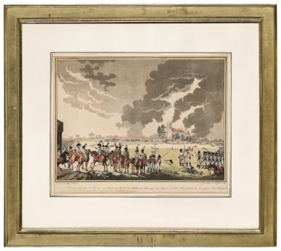 Archduke Carl orders a division of the Klebek regiment to storm Aspern on 22 May 1809, - Imperial Court Memorabilia & Historical Objects