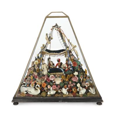 Diorama with the imperial family, - Casa Imperiale e oggetti d'epoca