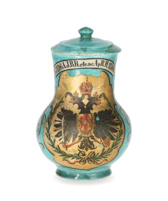 Emperor Francis Joseph I of Austria - a foot-washing jug 1899, - Casa Imperiale e oggetti d'epoca