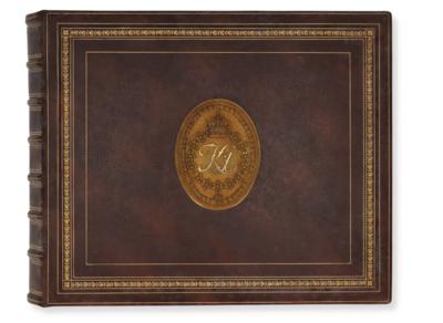 Emperor Charles I - a dedicatory album "K. u. K. 38 cm Haubitz-Batterie No 1. ‘Barbara’ im Felde", - Imperial Court Memorabilia & Historical Objects