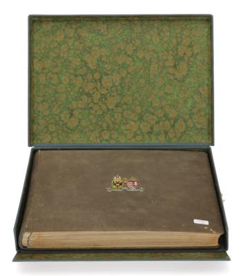 Emperor Charles I - a dedication photo album, - Casa Imperiale e oggetti d'epoca