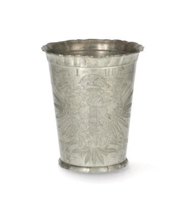 Empress Elisabeth of Austria – a foot-washing beaker 1892, - Imperial Court Memorabilia & Historical Objects