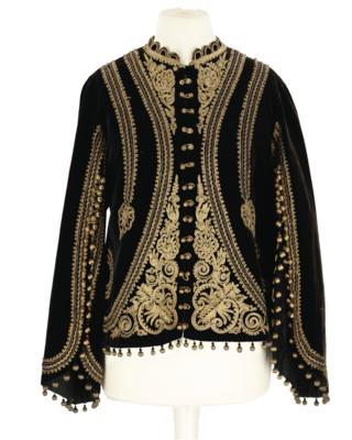 Empress Elisabeth of Austria - a Hungarian velvet jacket of the empress, - Rekvizity z císařského dvora
