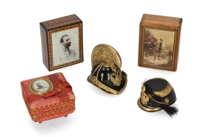 Imperial Austrian Court - 5 court table bonbonnières and sweet boxes, - Casa Imperiale e oggetti d'epoca