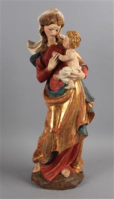 Madonna mit Kind, - Volkskunst und Skulpturen