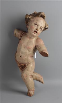 Putto, - Volkskunst, Skulpturen und Fayencen