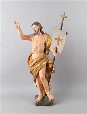Christus als Auferstandener, - Volkskunst, Skulpturen und Fayencen