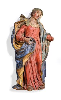 Relief einer Hl. Maria, - Arte popolare e religiosa, sculture e maioliche