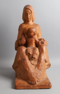 Franz Pixner (1912 Ried im Innkreis - 1998 Wien) - Mutter mit Kind, - Folk art, sculptures, faiences and Christmas cribs