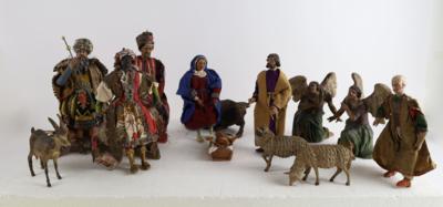 Krippenfiguren, - Folk art, sculptures, faiences and Christmas cribs