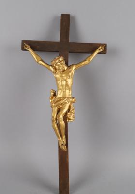 Kleiner spätbarocker Christus, - Volkskunst, Skulpturen & Fayencen