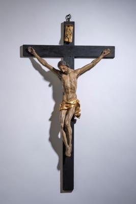 Barockes Kruzifix, - Arte popolare e religiosa, sculture e maioliche