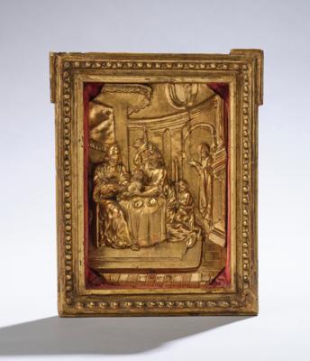 Kleines barockes Relief mit Beschneidung Jesu, Ende 17. Jh., - Folk Art, Sculptures & Faiences