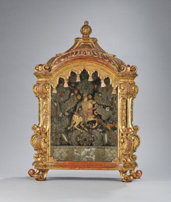 Klosterarbeit, Hl. Georg als Drachentöter, - Arte popolare e religiosa, sculture e maioliche