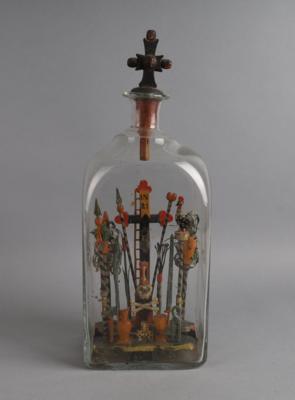 Große Geduldsflasche, - Volkskunst, Skulpturen und Fayencen