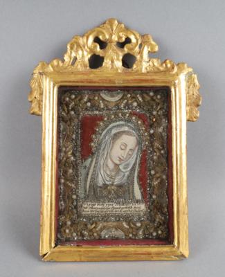 Klosterarbeit mit Landshuter Madonna, - Works of Art
