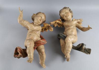 Paar fliegende Putti, - Antiquariato