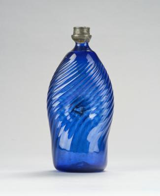 Blaue Nabelflasche, - Antiques, folk art, sculptures & faience