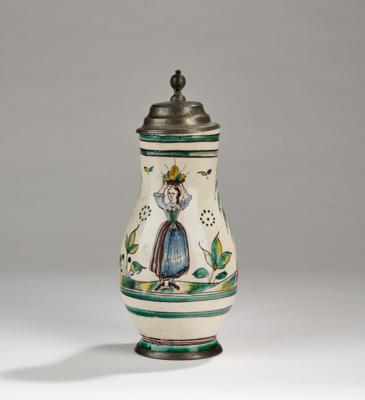 Birnkrug, Gmunden(?), Anf. 19. Jh., - Antiques, folk art, sculptures & faience