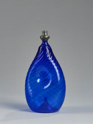 Blaue Nabelflasche, wohl Kramsach, Tirol 19. Jh., - Antiquariato, arte popolare, sculture e maioliche