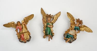 Drei Engel, Anfang 19. Jh., - Antiquariato, arte popolare, sculture e maioliche