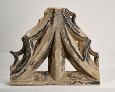 Fragment eines gotischen Bauteils, Stabwerk, - Antiquariato, arte popolare, sculture e maioliche