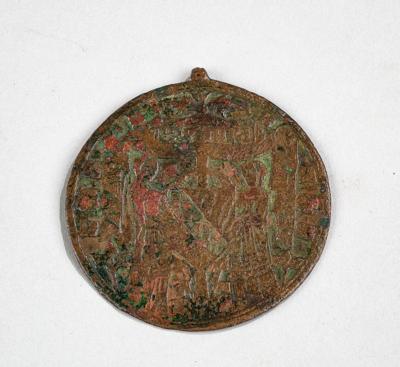 Gotischer Anhänger bzw. Amulett, - Antiquitäten, Volkskunst, Skulpturen & Fayencen