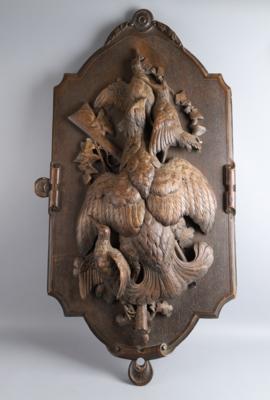 Großes jagdliches Relief, - Antiquariato, arte popolare, sculture e maioliche